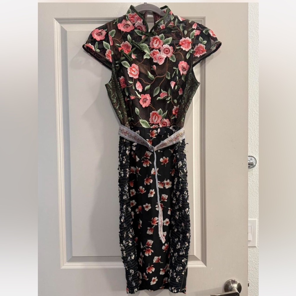 RARE Byron Lars Alpine Rose Dress - Picture 2 of 4